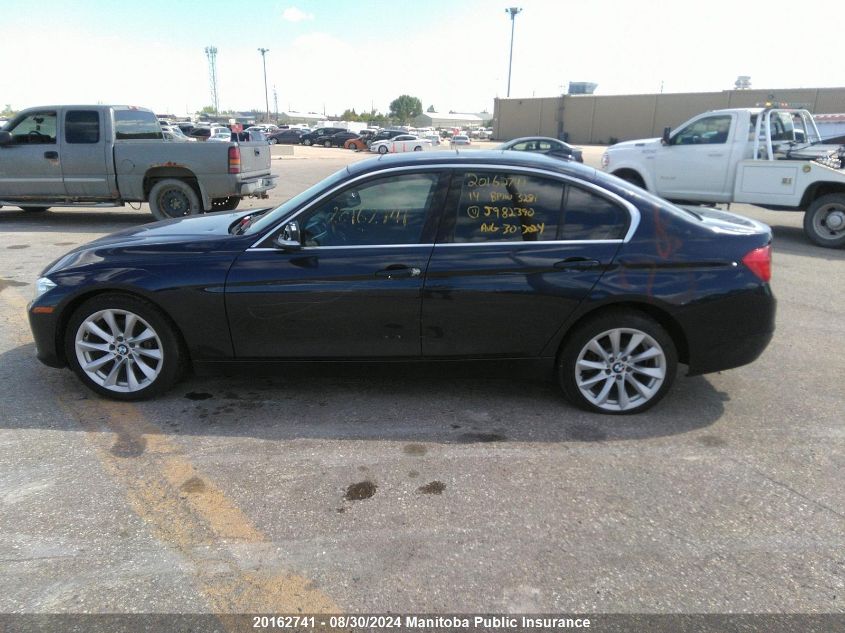2014 BMW 328I xDrive VIN: WBA3B3C56EJ982390 Lot: 20162741