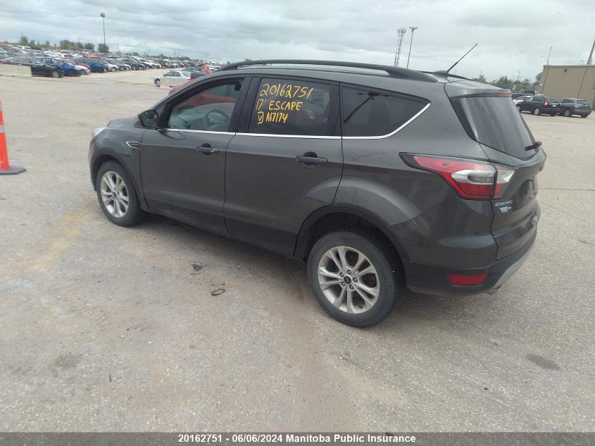 2017 Ford Escape Se VIN: 1FMCU9GD8HUA17174 Lot: 20162751