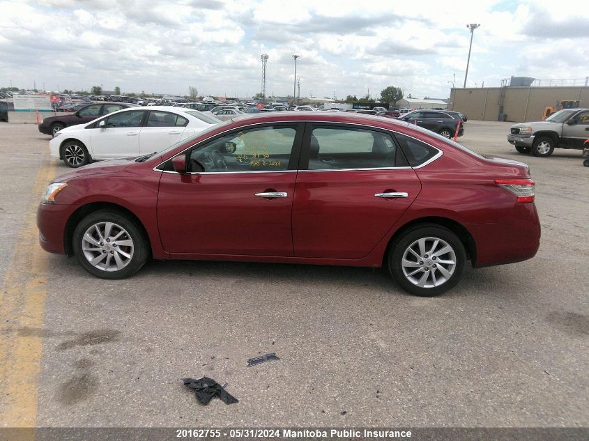 2015 Nissan Sentra 1.8 Sv VIN: 3N1AB7AP9FL631136 Lot: 20162755