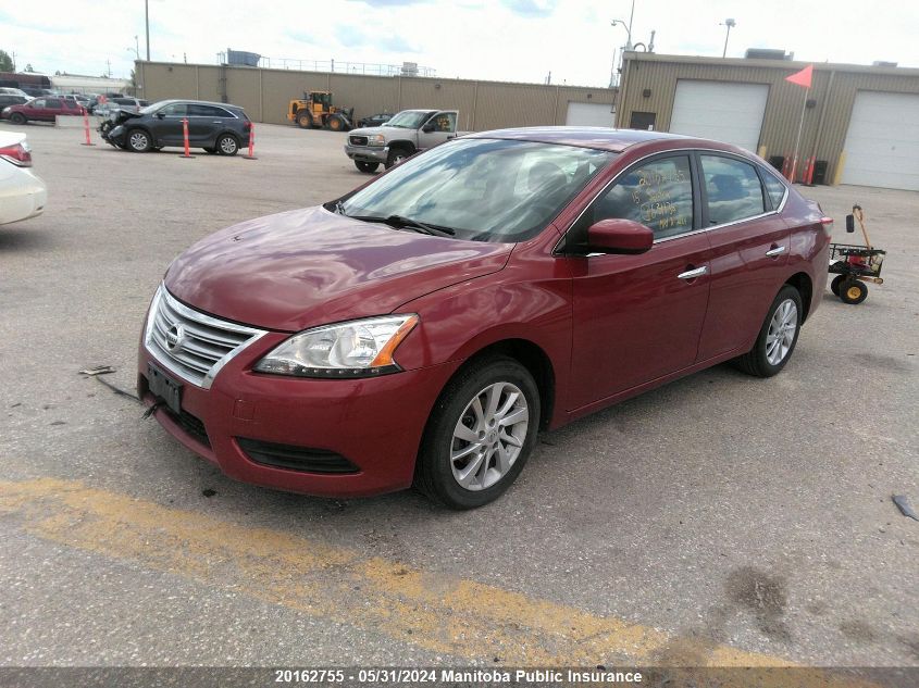 2015 Nissan Sentra 1.8 Sv VIN: 3N1AB7AP9FL631136 Lot: 20162755