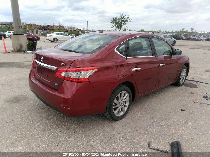 2015 Nissan Sentra 1.8 Sv VIN: 3N1AB7AP9FL631136 Lot: 20162755