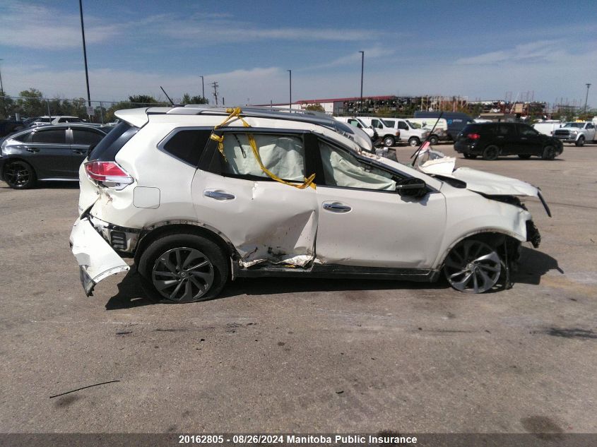 2016 Nissan Rogue Sl VIN: 5N1AT2MV3GC836502 Lot: 20162805