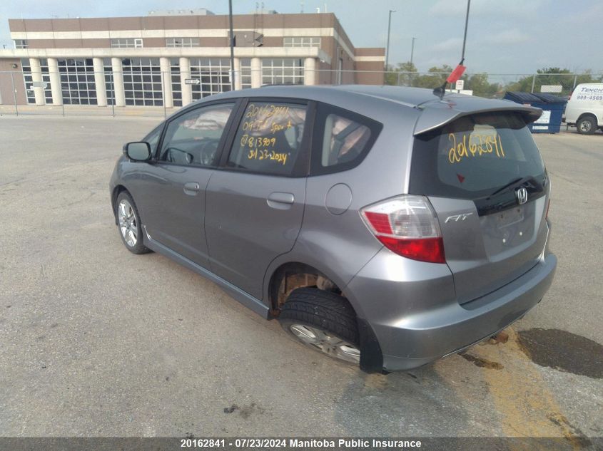 2009 Honda Fit Sport VIN: JHMGE88879S813909 Lot: 20162841