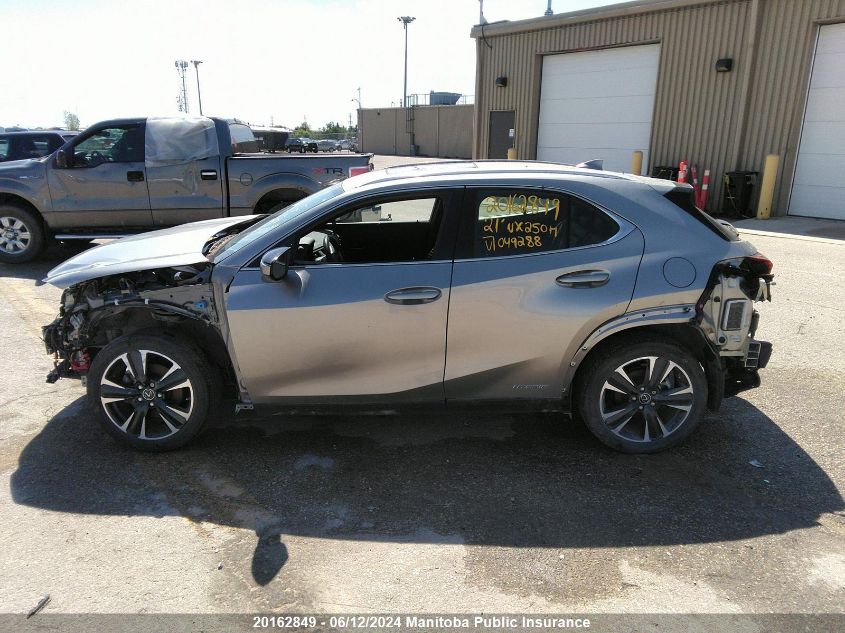 2021 Lexus Ux250H VIN: JTHL9JBHXM2049288 Lot: 20162849