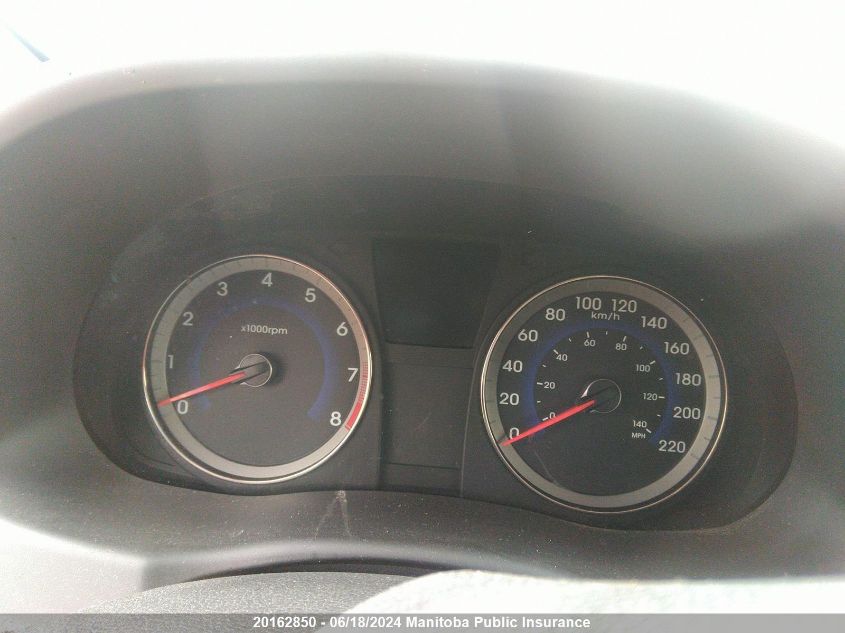 2013 Hyundai Accent Gl VIN: KMHCT5AE2DU130772 Lot: 20162850