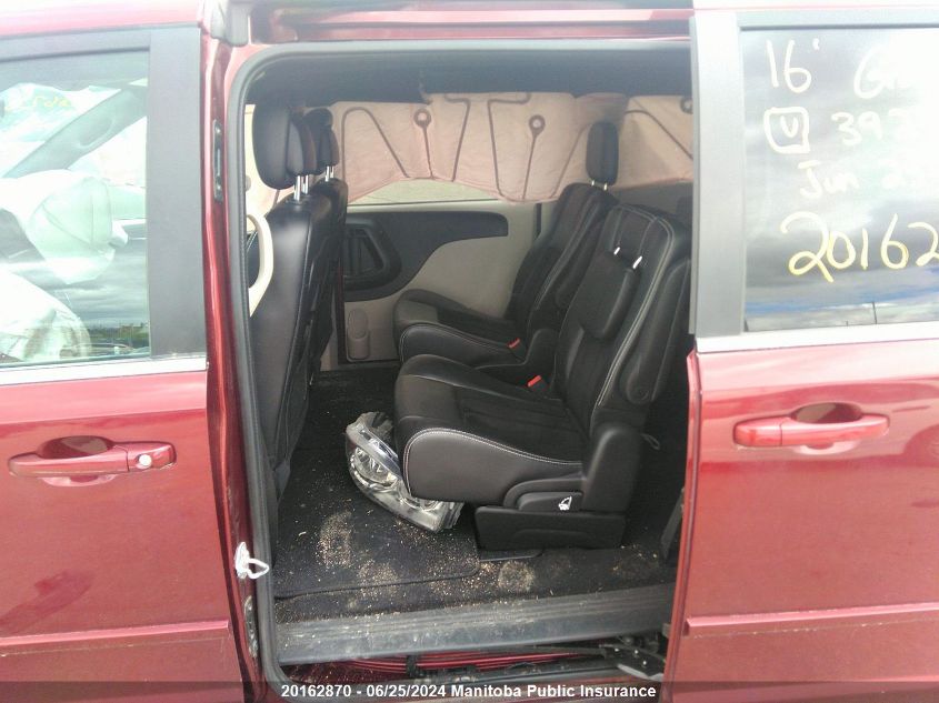2016 Dodge Grand Caravan Sxt VIN: 2C4RDGBG5GR392438 Lot: 20162870