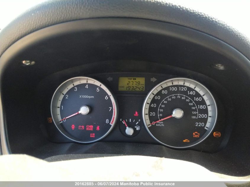 2009 Hyundai Accent Gls VIN: KMHCN45C59U336396 Lot: 20162885