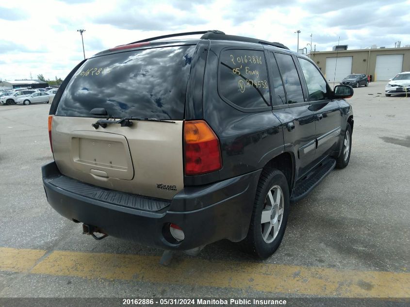 2005 GMC Envoy VIN: 1GKDT13S452274538 Lot: 20162886