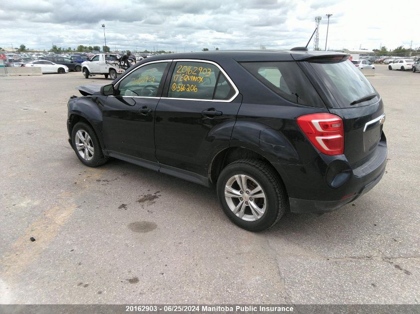 2017 Chevrolet Equinox Ls VIN: 2GNALBEK8H1566206 Lot: 20162903