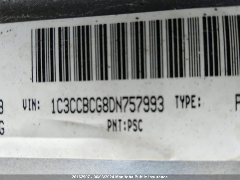 2013 Chrysler 200 Limited V6 VIN: 1C3CCBCG8DN757993 Lot: 20162907