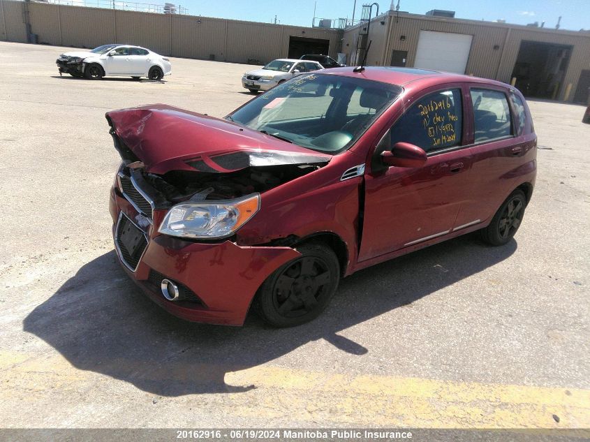 2011 Chevrolet Aveo Lt VIN: 3G1TC6DG8BL149432 Lot: 20162916