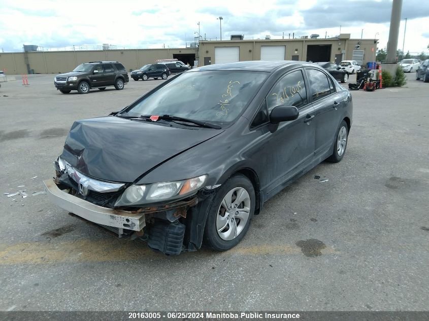 2010 Honda Civic Dx VIN: 2HGFA1F22AH046143 Lot: 20163005