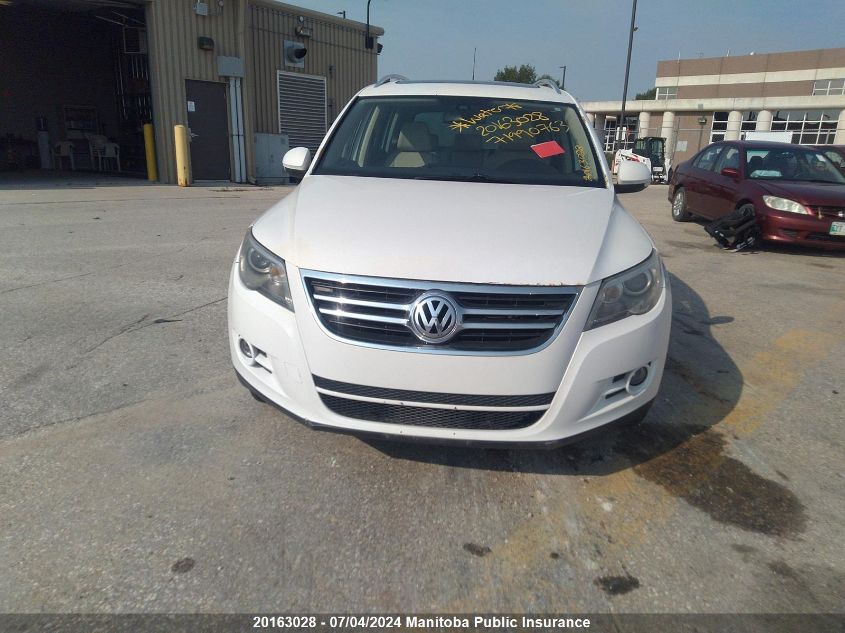 2011 Volkswagen Tiguan 2.0 Tsi VIN: WVGBV7AX3BW500292 Lot: 20163028