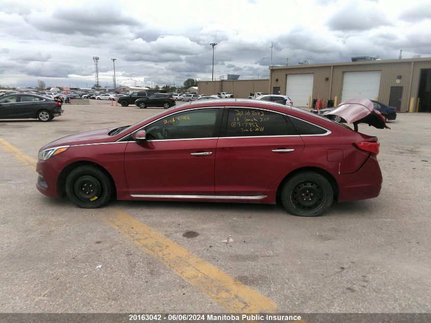 2016 Hyundai Sonata 2.0T VIN: 5NPE34AB3GH317952 Lot: 20163042