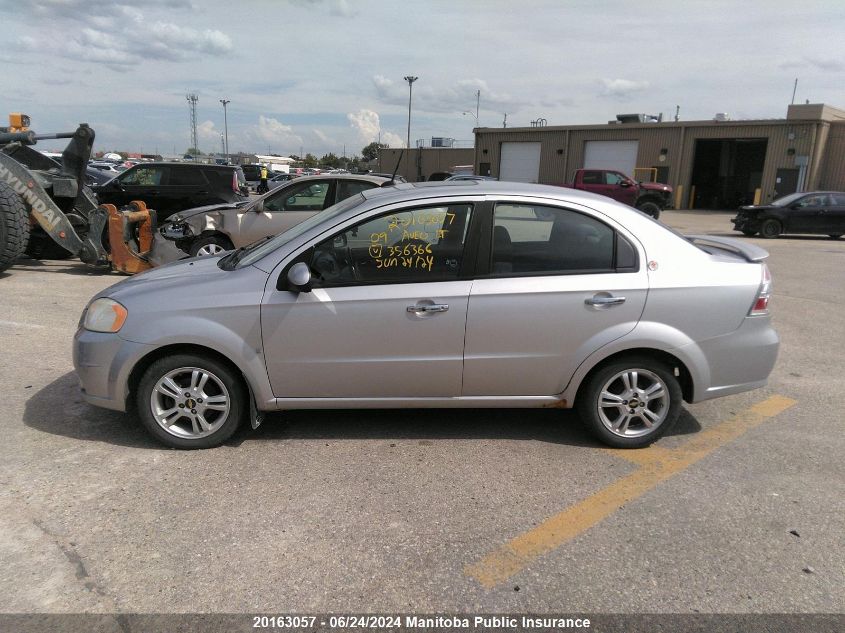 2009 Chevrolet Aveo Lt VIN: KL1TX55E49B356356 Lot: 20163057