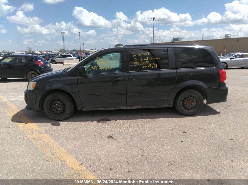 2012 Dodge Grand Caravan Sxt VIN: 2C4RDGBG0CR340032 Lot: 20163063
