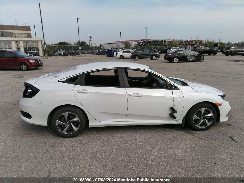2019 Honda Civic Lx VIN: 2HGFC2F5XKH031496 Lot: 20163090