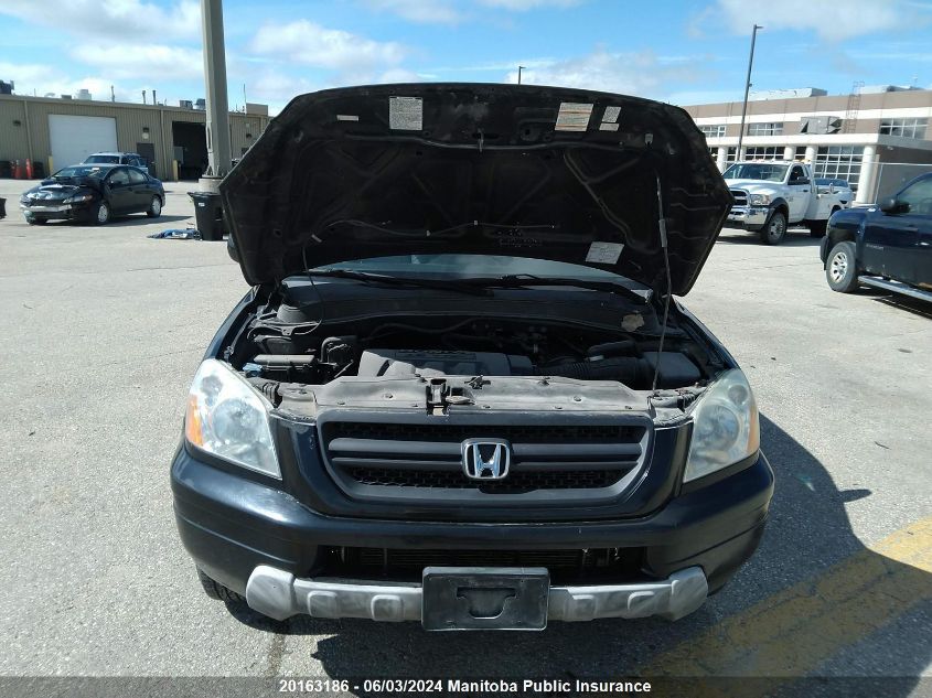 2005 Honda Pilot Ex-L VIN: 2HKYF18515H001238 Lot: 20163186