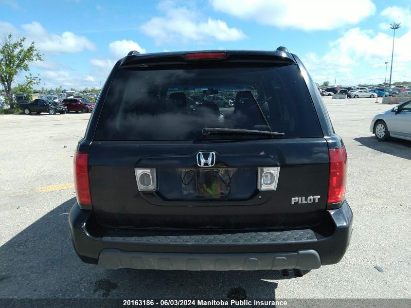 2005 Honda Pilot Ex-L VIN: 2HKYF18515H001238 Lot: 20163186