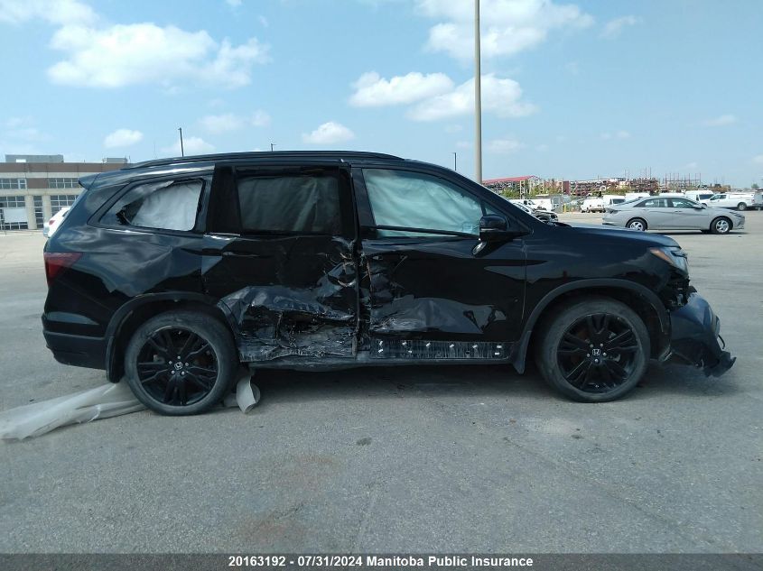 2019 Honda Pilot Black Edition VIN: 5FNYF6H04KB500109 Lot: 20163192