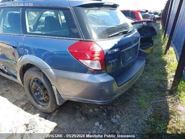 2008 Subaru Outback 2.5I VIN: 4S4BP61C187332348 Lot: 20163200