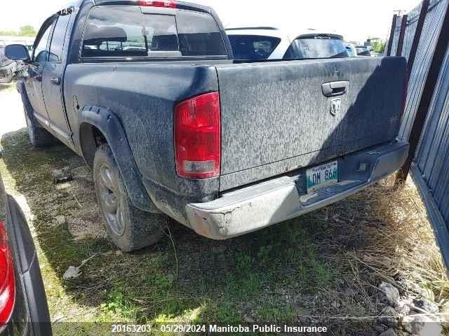 2005 Dodge Ram 1500 Slt Quad Cab VIN: 1D7HA18D15S344256 Lot: 20163203