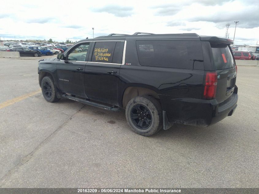 2018 Chevrolet Suburban 1500 Lt VIN: 1GNSKHKC1JR228926 Lot: 20163209