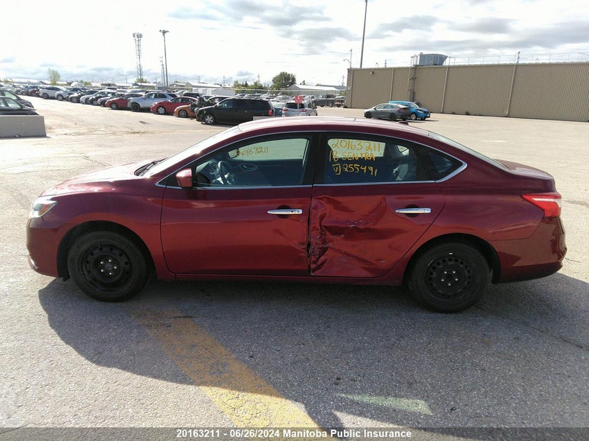2018 Nissan Sentra 1.8 Sv VIN: 3N1AB7AP6JY255491 Lot: 20163211