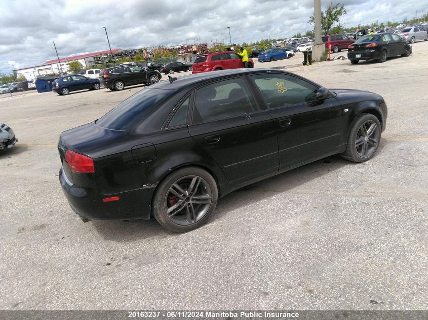 2007 Audi A4 2.0T Quattro VIN: WAUDF78E47A159517 Lot: 20163237