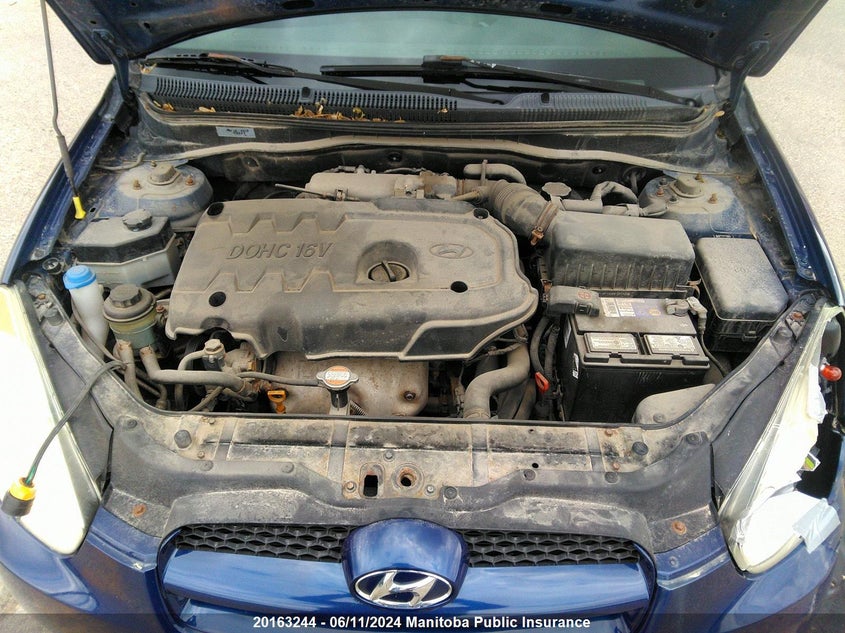 2008 Hyundai Accent Gl VIN: KMHCN35C98U071555 Lot: 20163244