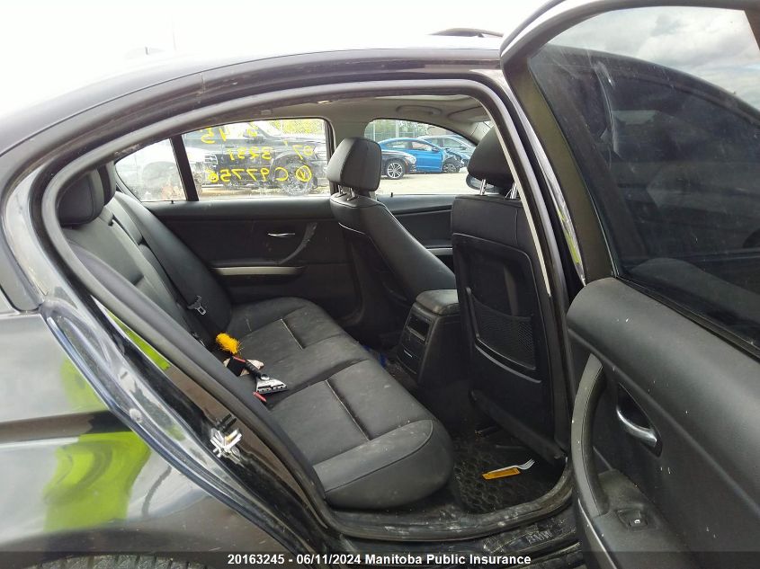 2007 BMW 323I VIN: WBAVH135X7KC97756 Lot: 20163245