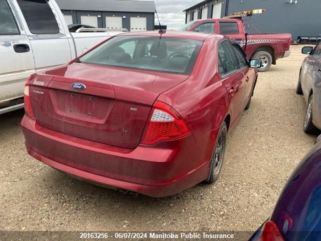 2010 Ford Fusion Se VIN: 3FAHP0HA7AR221856 Lot: 20163256