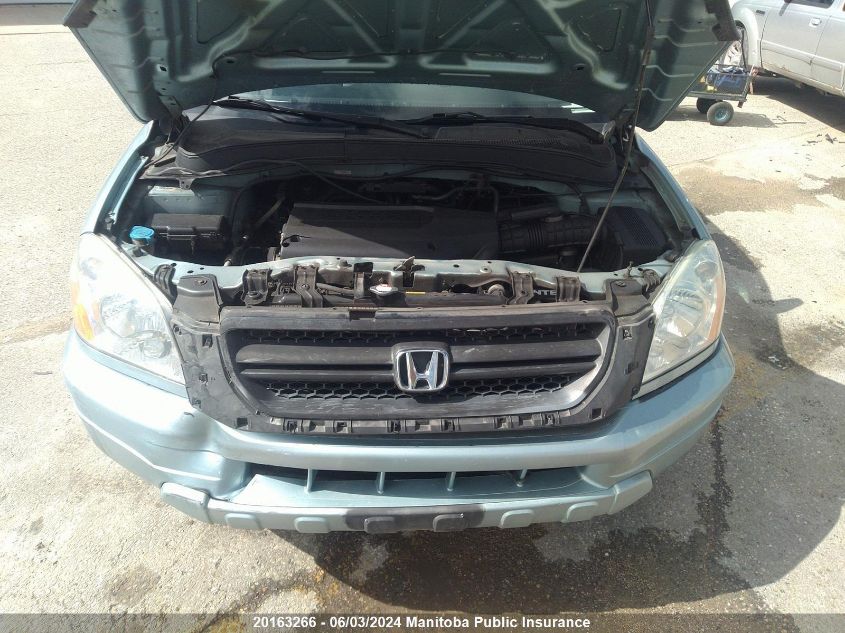 2003 Honda Pilot Ex VIN: 2HKYF18453H002865 Lot: 20163266