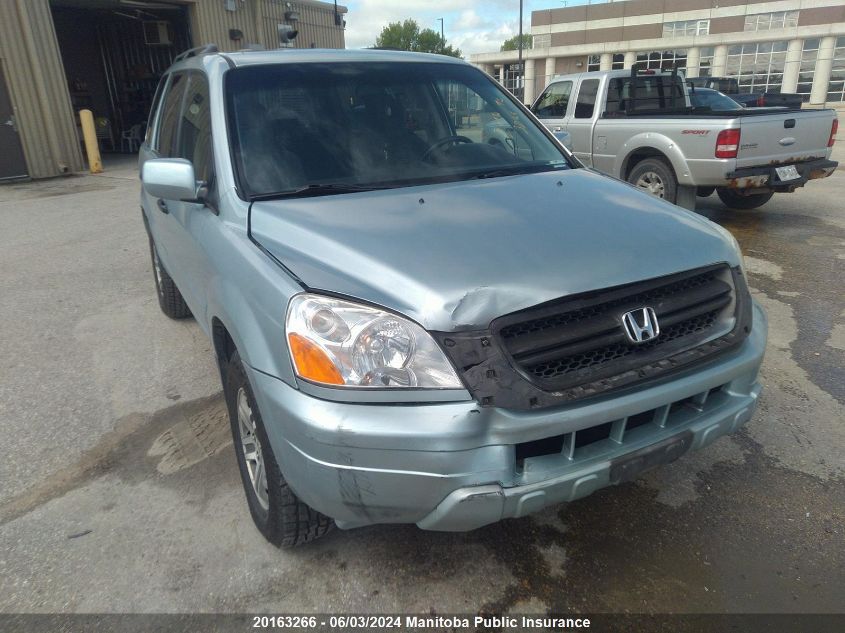 2003 Honda Pilot Ex VIN: 2HKYF18453H002865 Lot: 20163266