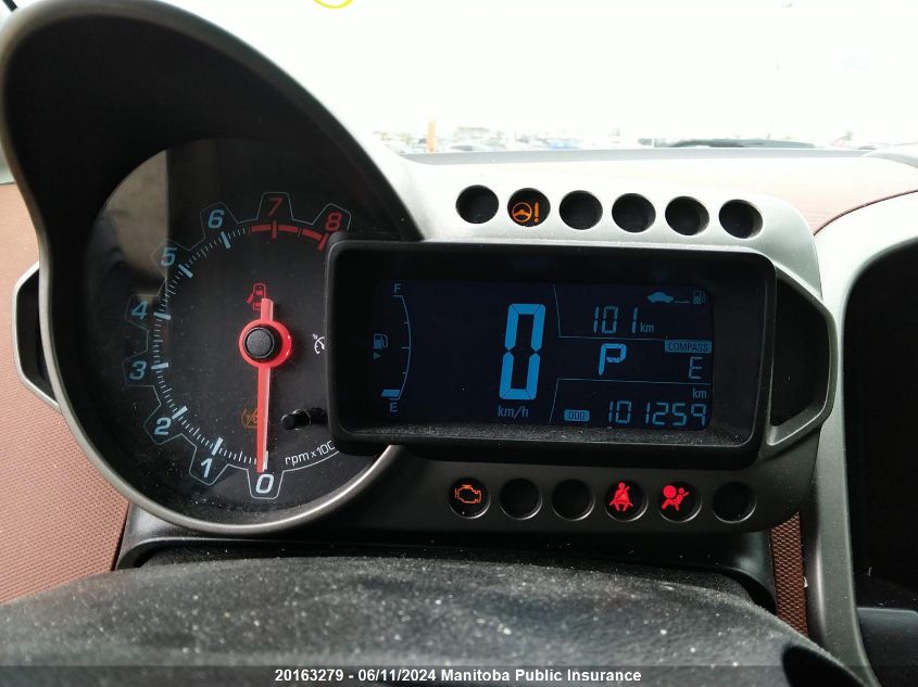 2016 Chevrolet Sonic Lt VIN: 1G1JC5SH4G4107799 Lot: 20163279