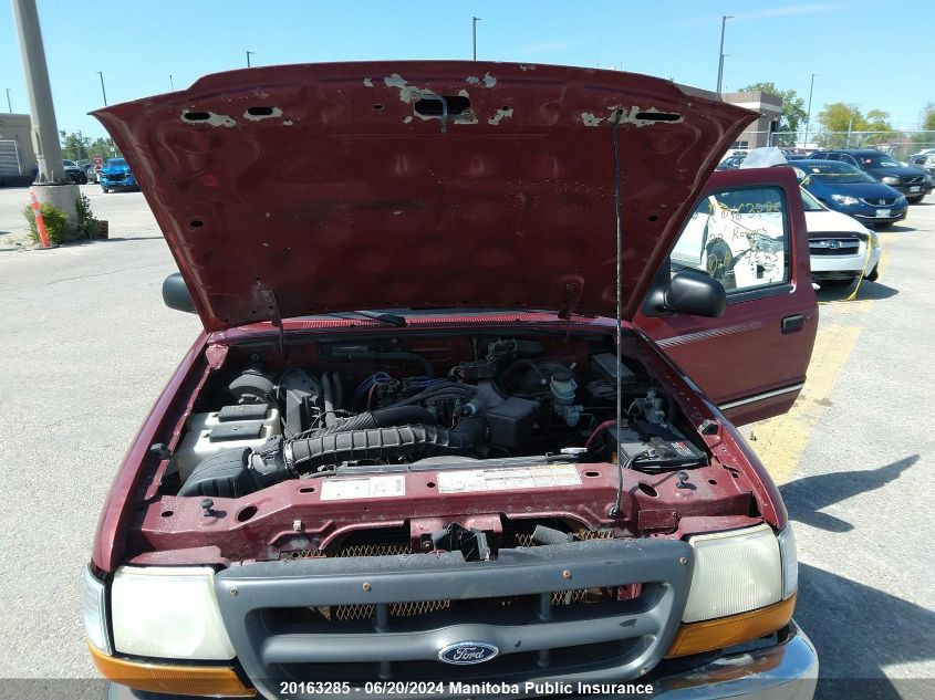 2000 Ford Ranger VIN: 1FTYR10V4YPA74003 Lot: 20163285