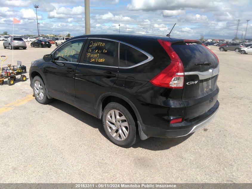 2016 Honda Cr-V Ex VIN: 2HKRM4H56GH133443 Lot: 20163311