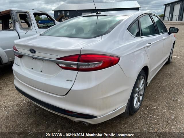 2017 Ford Fusion Se VIN: 3FA6P0H72HR172488 Lot: 20163338