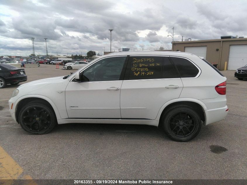 2010 BMW X5 30I VIN: 5UXFE4C57AL278533 Lot: 20163355