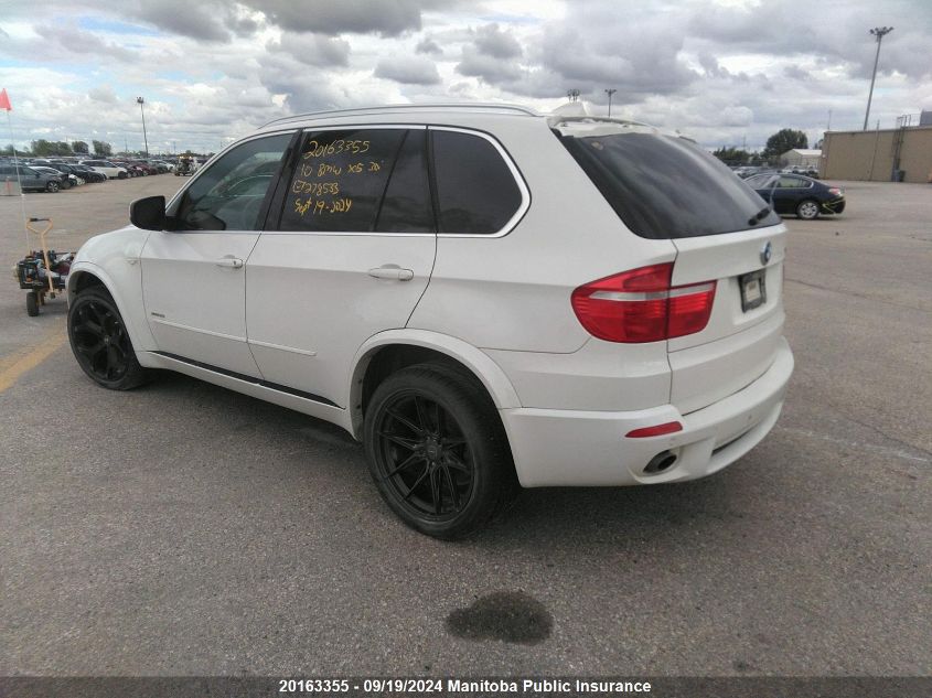 2010 BMW X5 30I VIN: 5UXFE4C57AL278533 Lot: 20163355