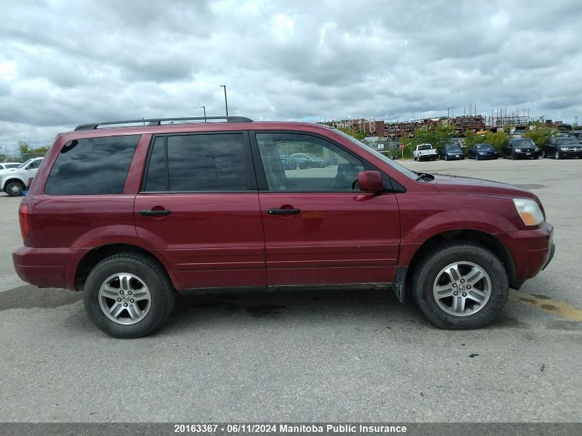 2005 Honda Pilot Ex-L VIN: 2HKYF18515H001885 Lot: 20163367