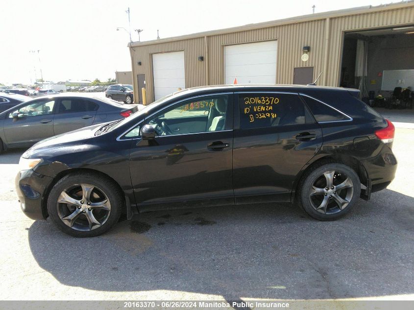 2010 Toyota Venza V6 VIN: 4T3BK3BB0AU032981 Lot: 20163370