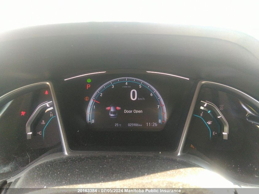 2019 Honda Civic Ex VIN: 2HGFC2F76KH029309 Lot: 20163384