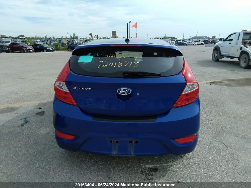 2014 Hyundai Accent Gls VIN: KMHCU5AE9EU173391 Lot: 20163404