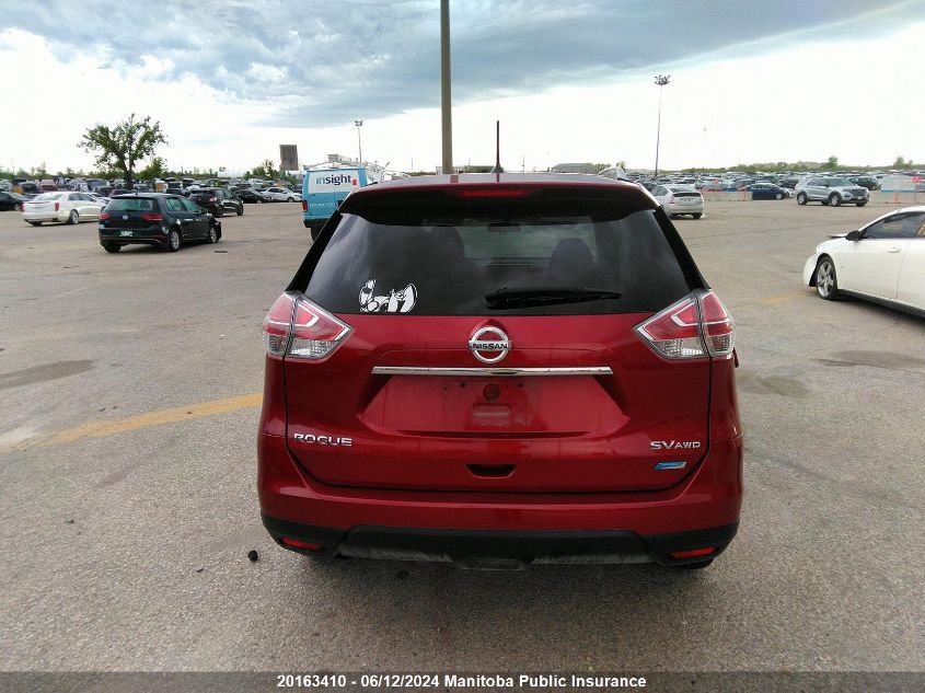 2015 Nissan Rogue Sv VIN: 5N1AT2MV3FC878490 Lot: 20163410