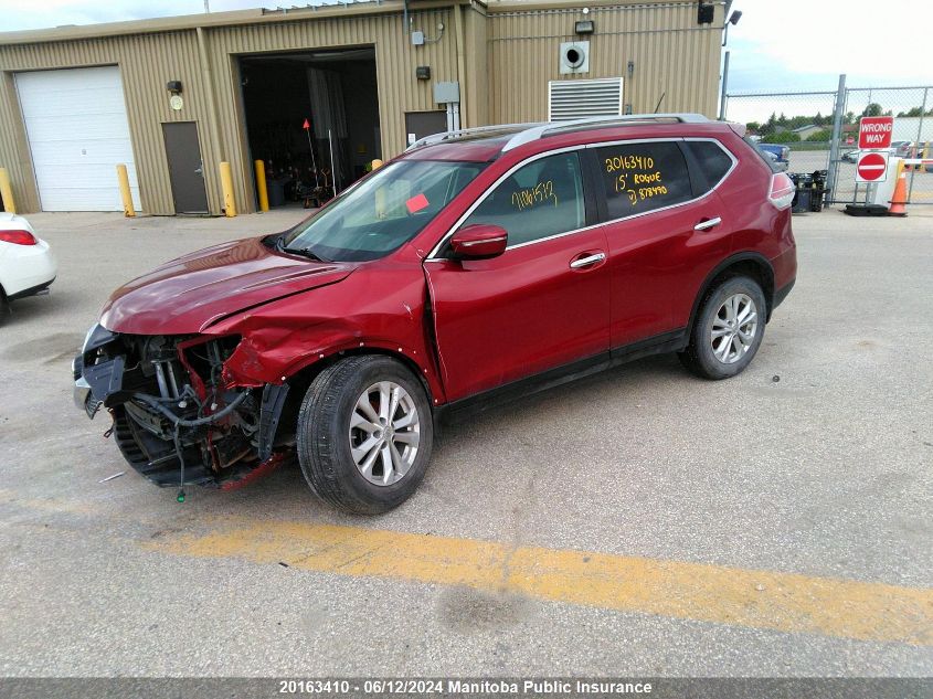 2015 Nissan Rogue Sv VIN: 5N1AT2MV3FC878490 Lot: 20163410