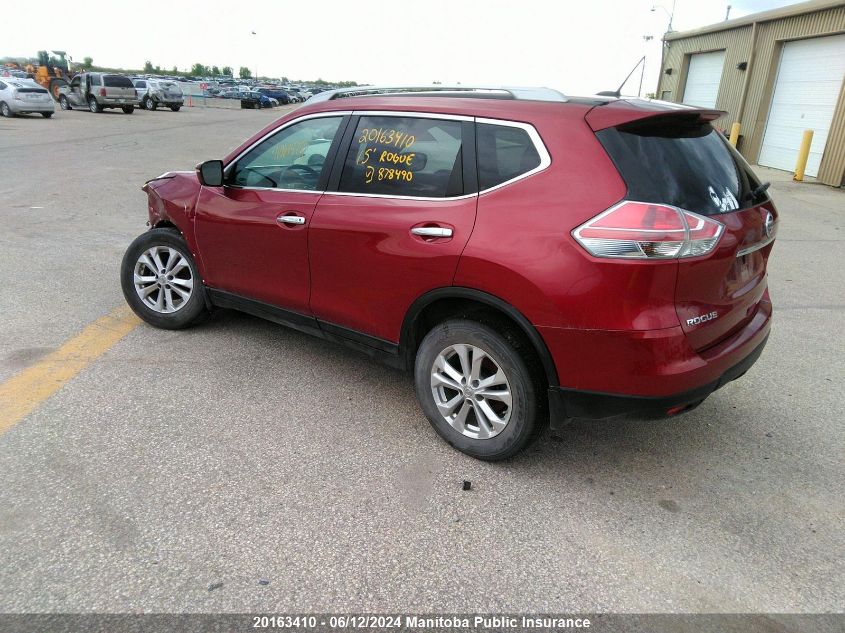 2015 Nissan Rogue Sv VIN: 5N1AT2MV3FC878490 Lot: 20163410