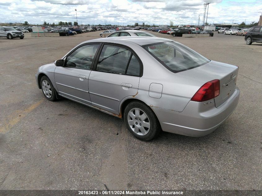 2002 Honda Civic Lx VIN: 2HGES16862H918807 Lot: 20163423