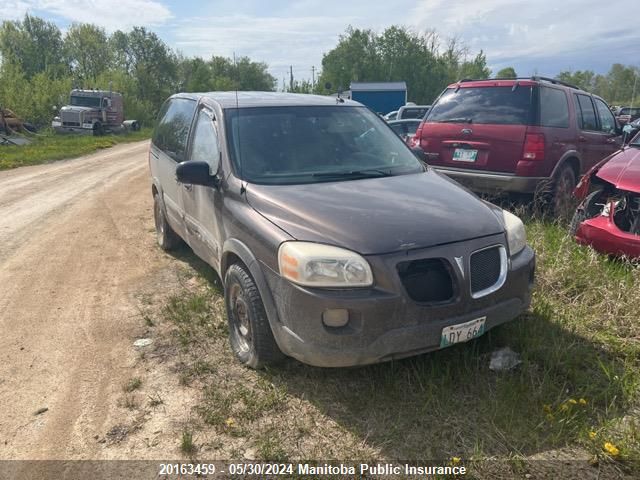 2009 Pontiac Montana Sv6 VIN: 1GMDU03149D100985 Lot: 20163459