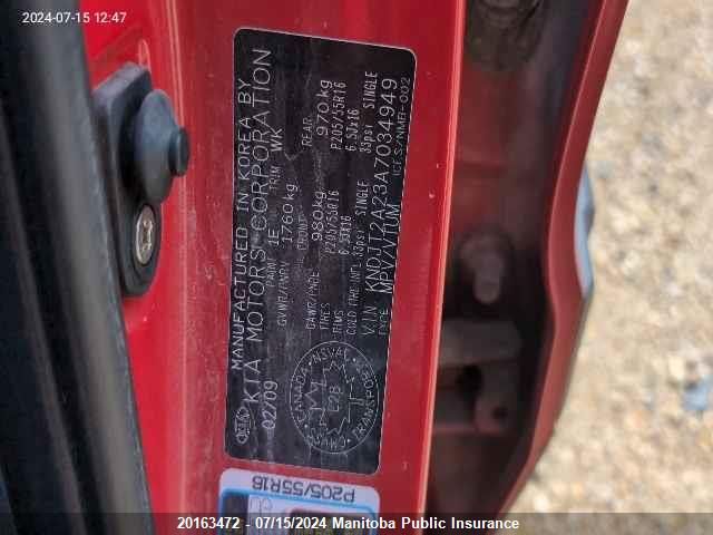 2010 Kia Soul 2U VIN: KNDJT2A23A7034949 Lot: 20163472